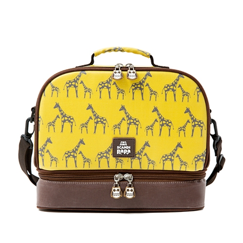 [스칸디파파] 투인원 보온 보냉 런치백 - 지라프 옐로우(giraffe yellow)